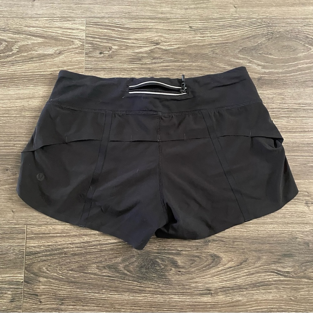 LULULEMON Black Athletic Running Workout Shorts Size 4
